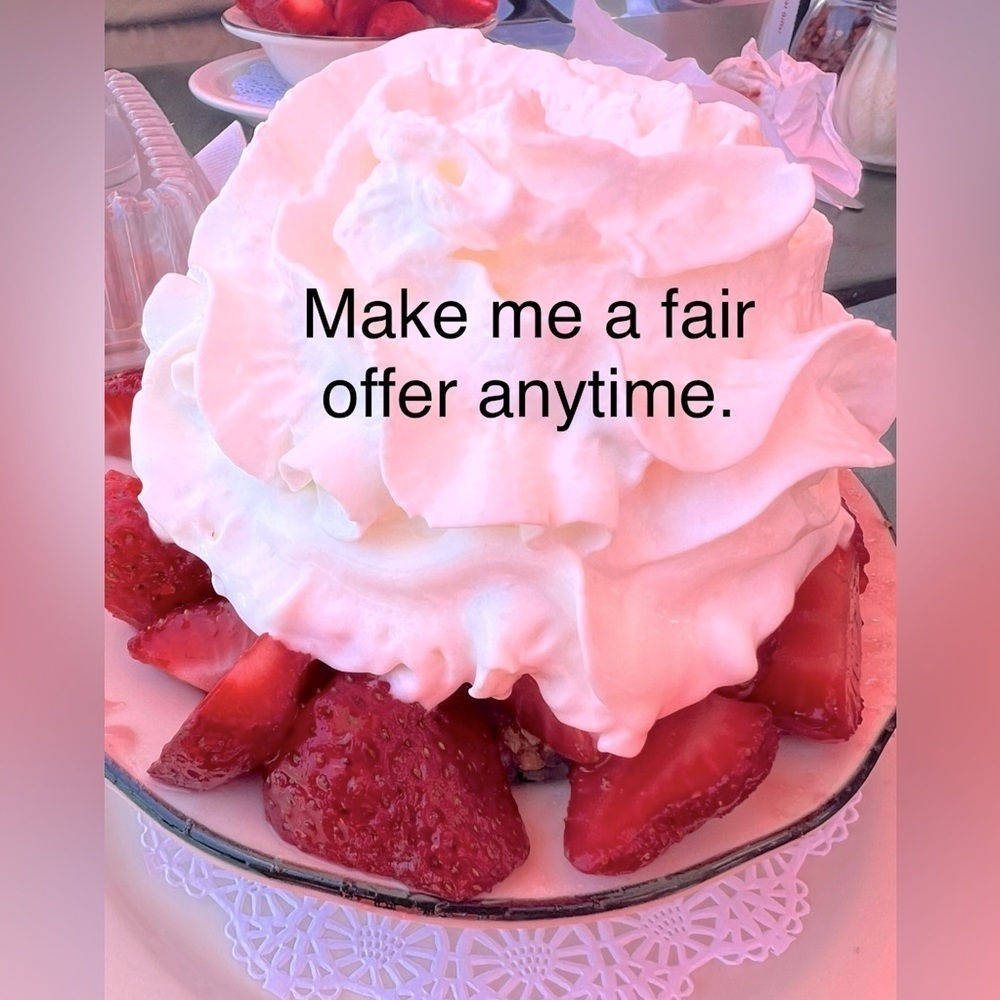 Make a fair offer anytime.